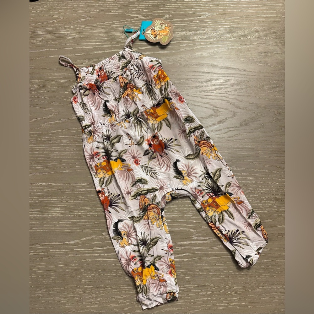 Sleeveless Smocked Jumpsuit, Lion King Posh Peanut 6-12 and 18-24 NWT